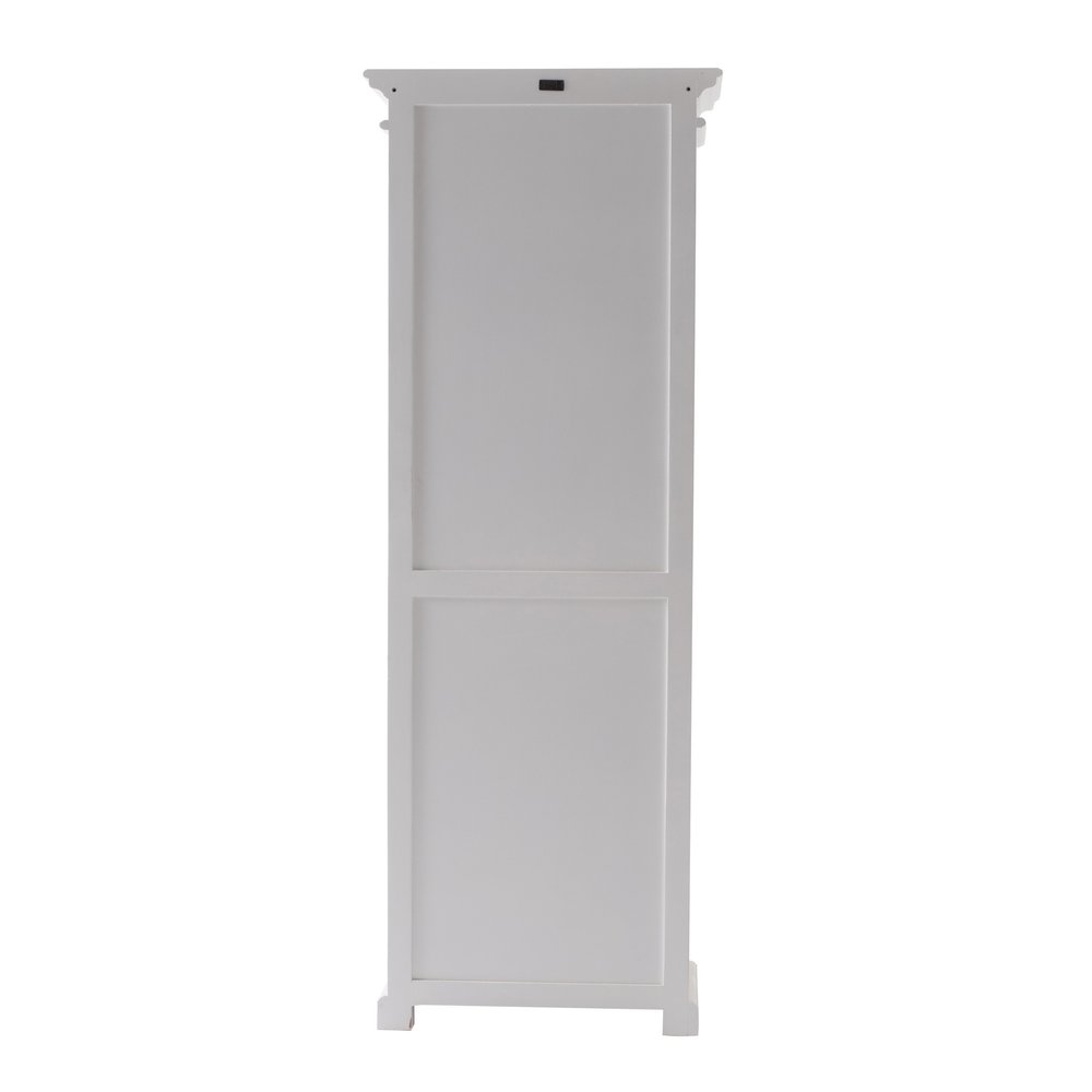 White Solid Wood Single Door Pantry or Storage Closet - 75-inch