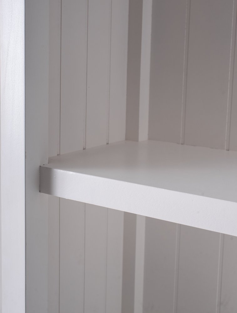 White Solid Wood Single Door Pantry or Storage Closet - 75-inch