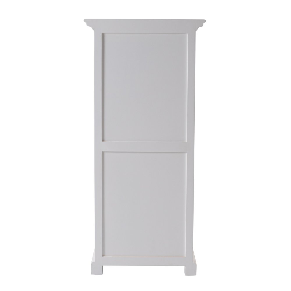 White Two Drawer Storage Cabinet with Baskets - 52-inch