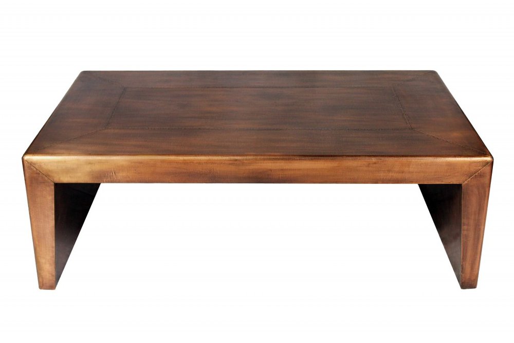 Copper Solid Wood and Metal Frame Coffee Table - 54-inch