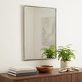 Gunmetal Metal Framed Accent Mirror - 36-inch