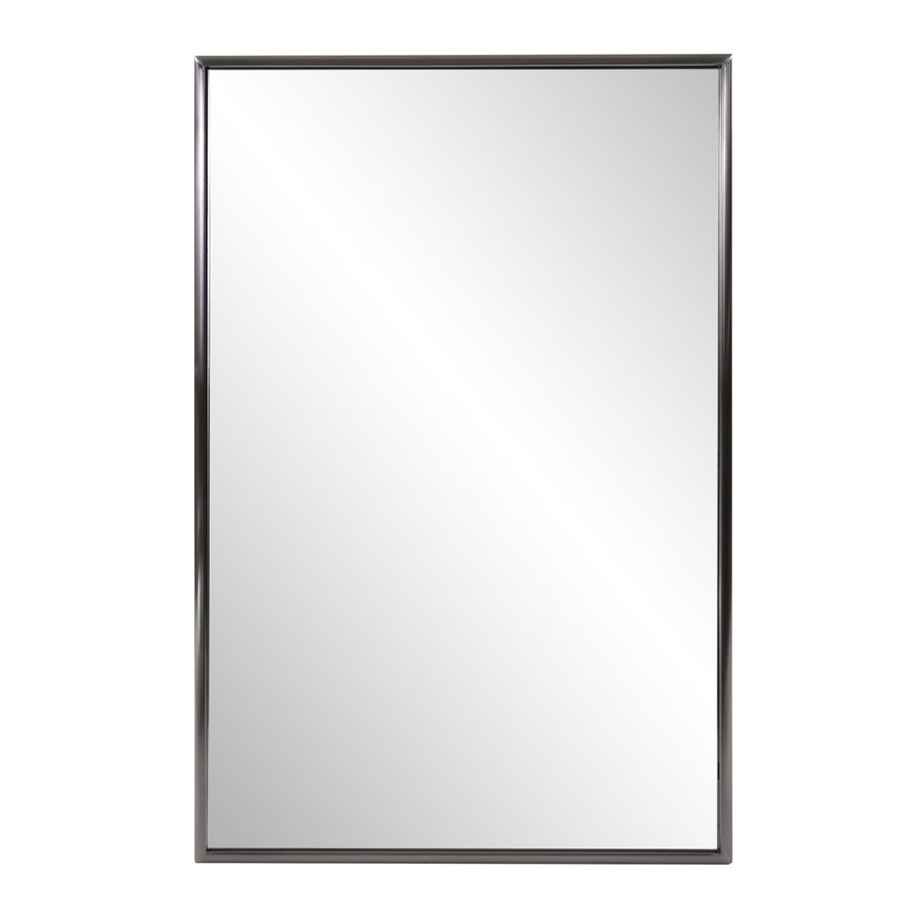 Gunmetal Metal Framed Accent Mirror - 36-inch