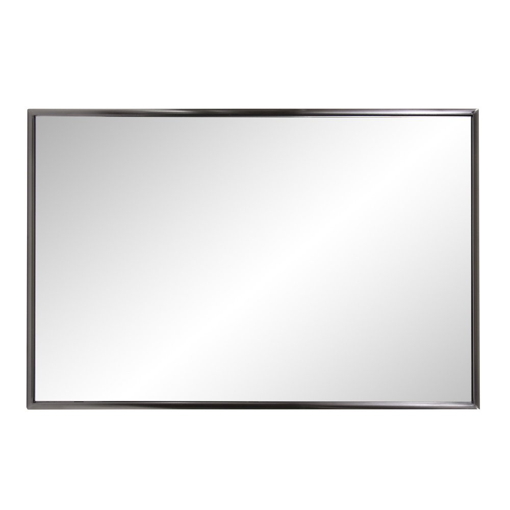 Gunmetal Metal Framed Accent Mirror - 36-inch