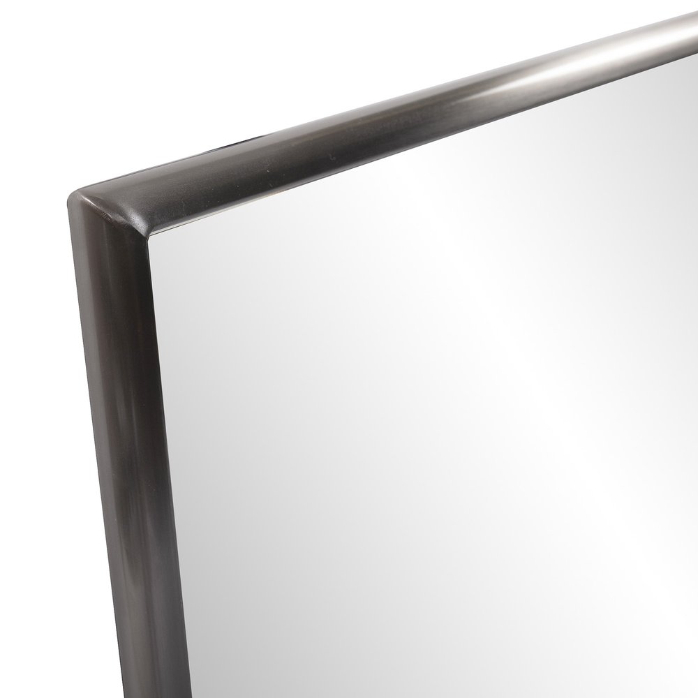 Gunmetal Metal Framed Accent Mirror - 36-inch