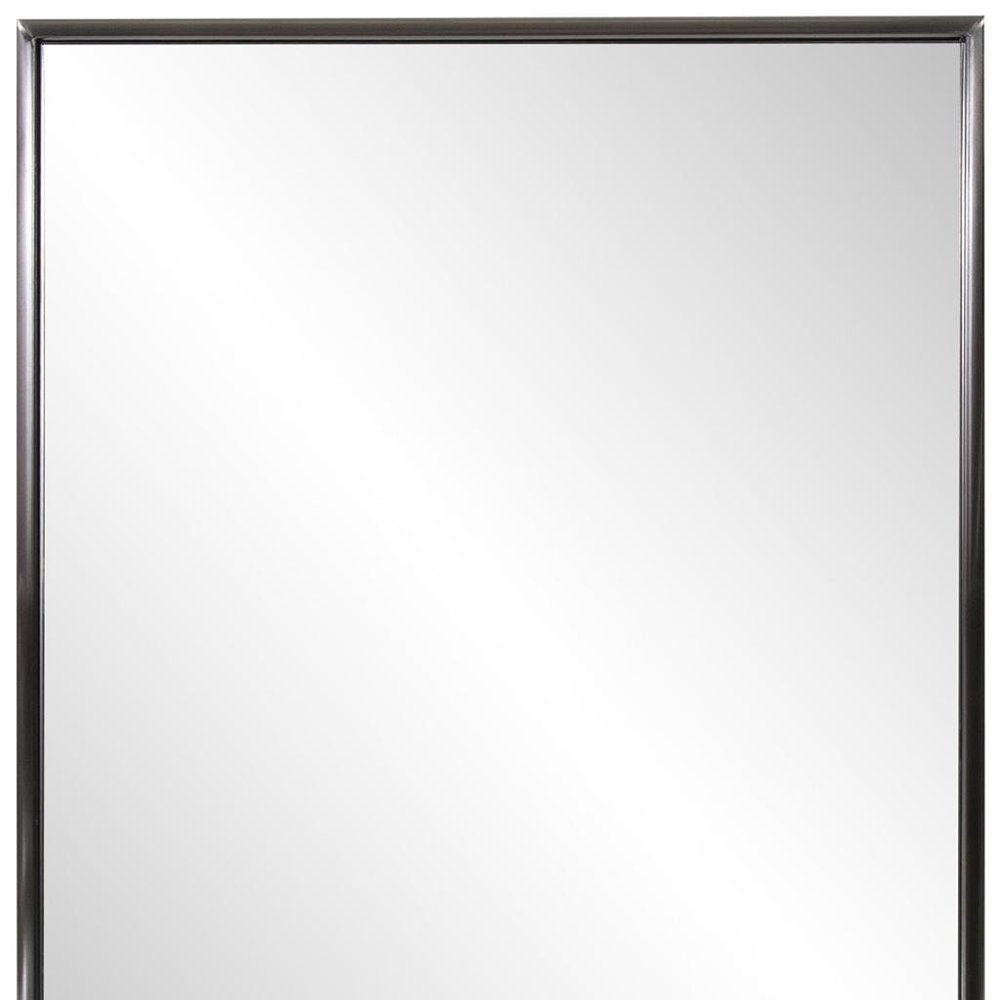 Gunmetal Metal Framed Accent Mirror - 36-inch