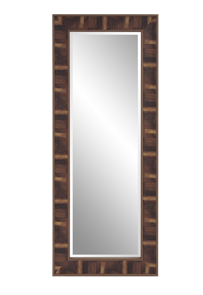 Brown Framed Full Length Hanging Mirror - 60-inch