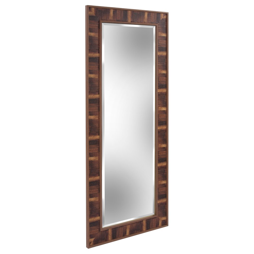 Brown Framed Full Length Hanging Mirror - 60-inch