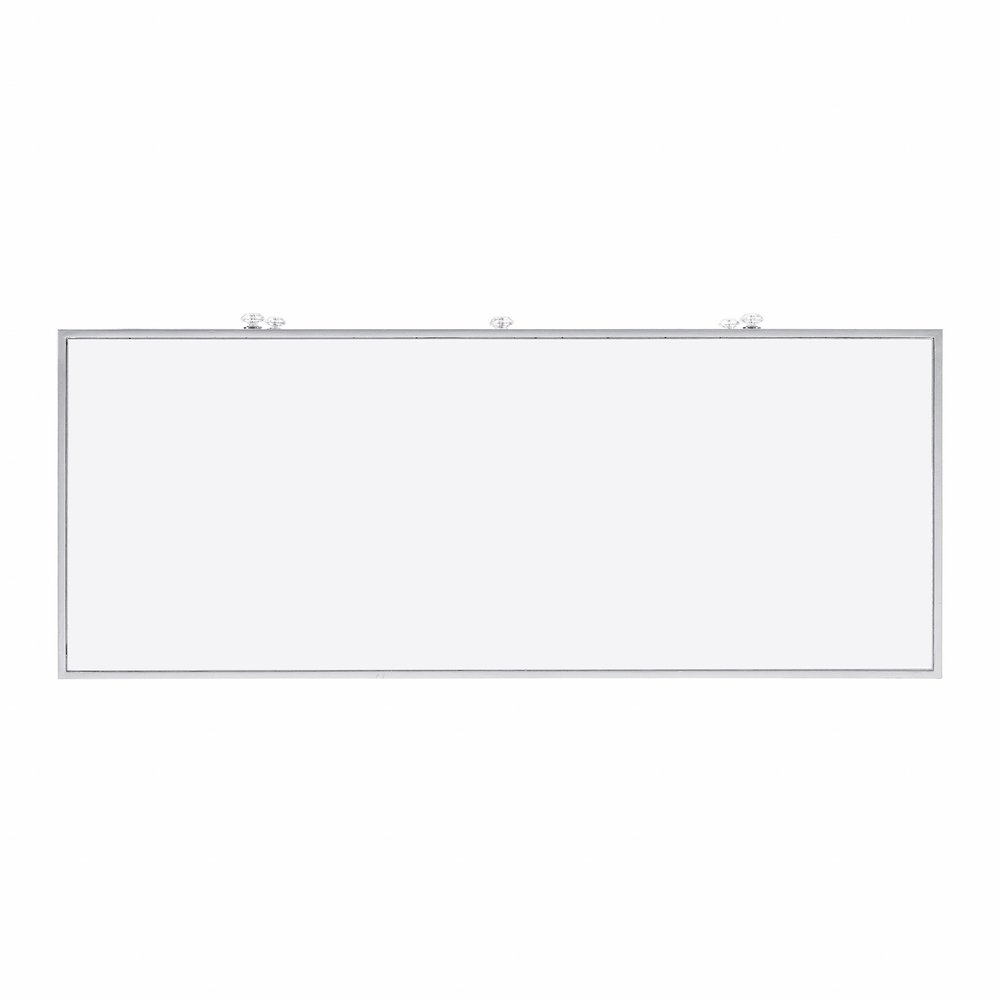 Silver Glass Three Drawer Sideboard with Three Doors - 40-inch