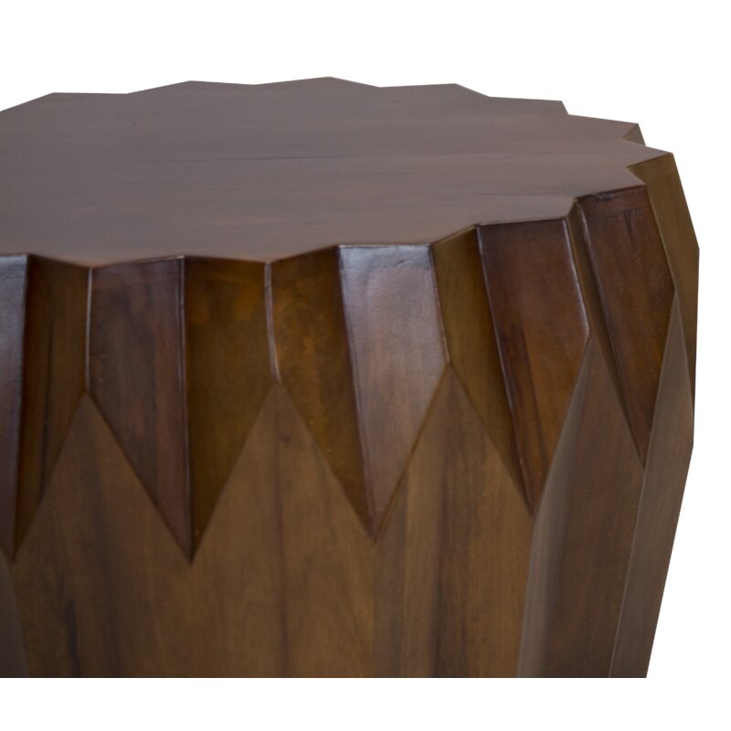 Brown Solid Wood Octagon Coffee Table - 29-inch