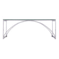 Chrome Glass and Metal Rectangular Coffee Table - 48-inch