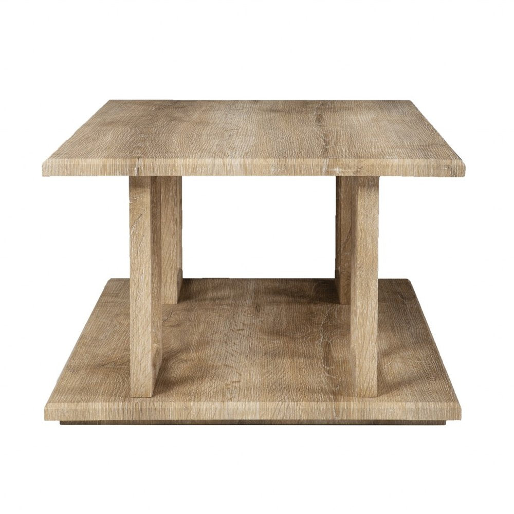 Natural Wood Coffee Table - 42-inch