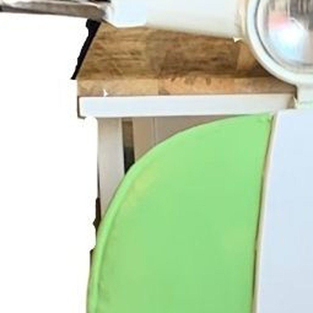 Green and White Novelty Scooter Open Cabinet with Two Shelves - 26-inch