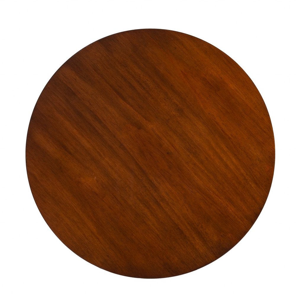 Brown Solid Wood End Table - 23-inch