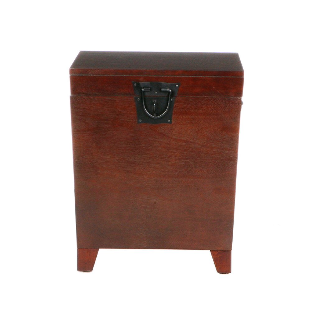 Brown Solid Wood and Manufactured Wood Square End Table - 24-inch