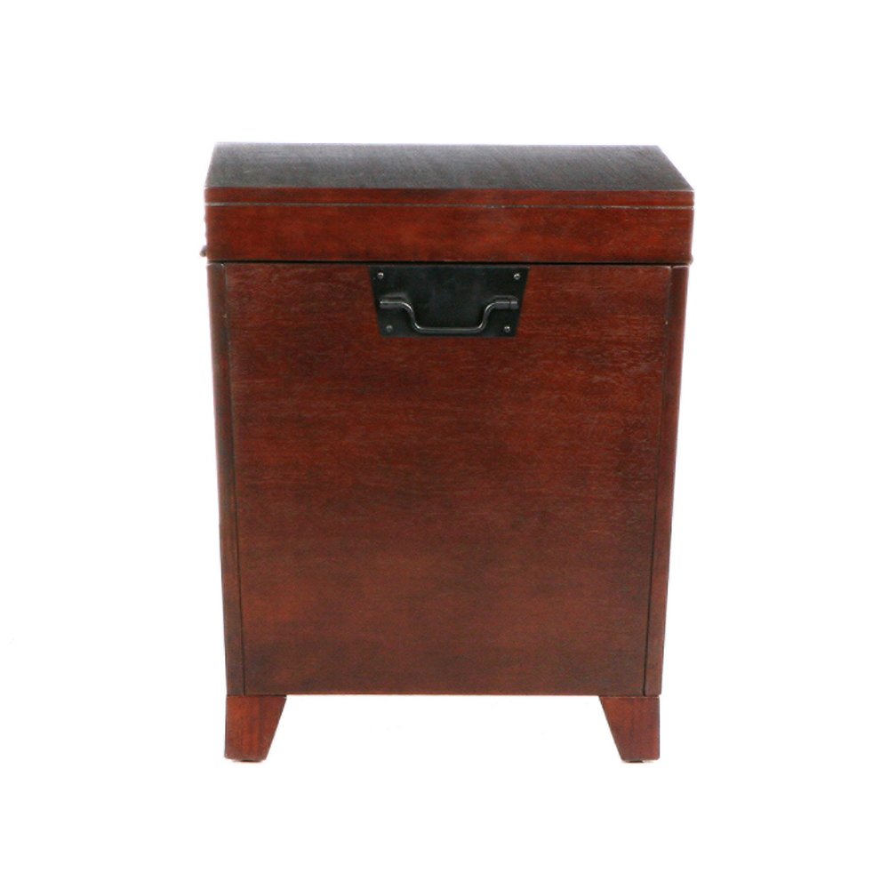 Brown Solid Wood and Manufactured Wood Square End Table - 24-inch