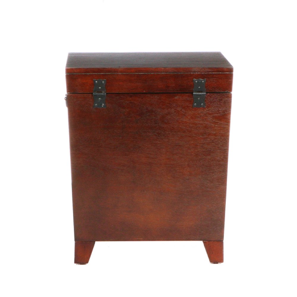 Brown Solid Wood and Manufactured Wood Square End Table - 24-inch