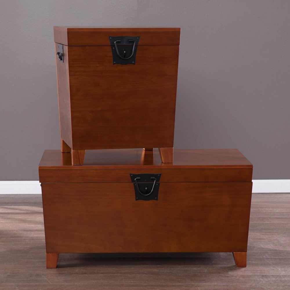 Brown Solid Wood Square End Table - 24-inch