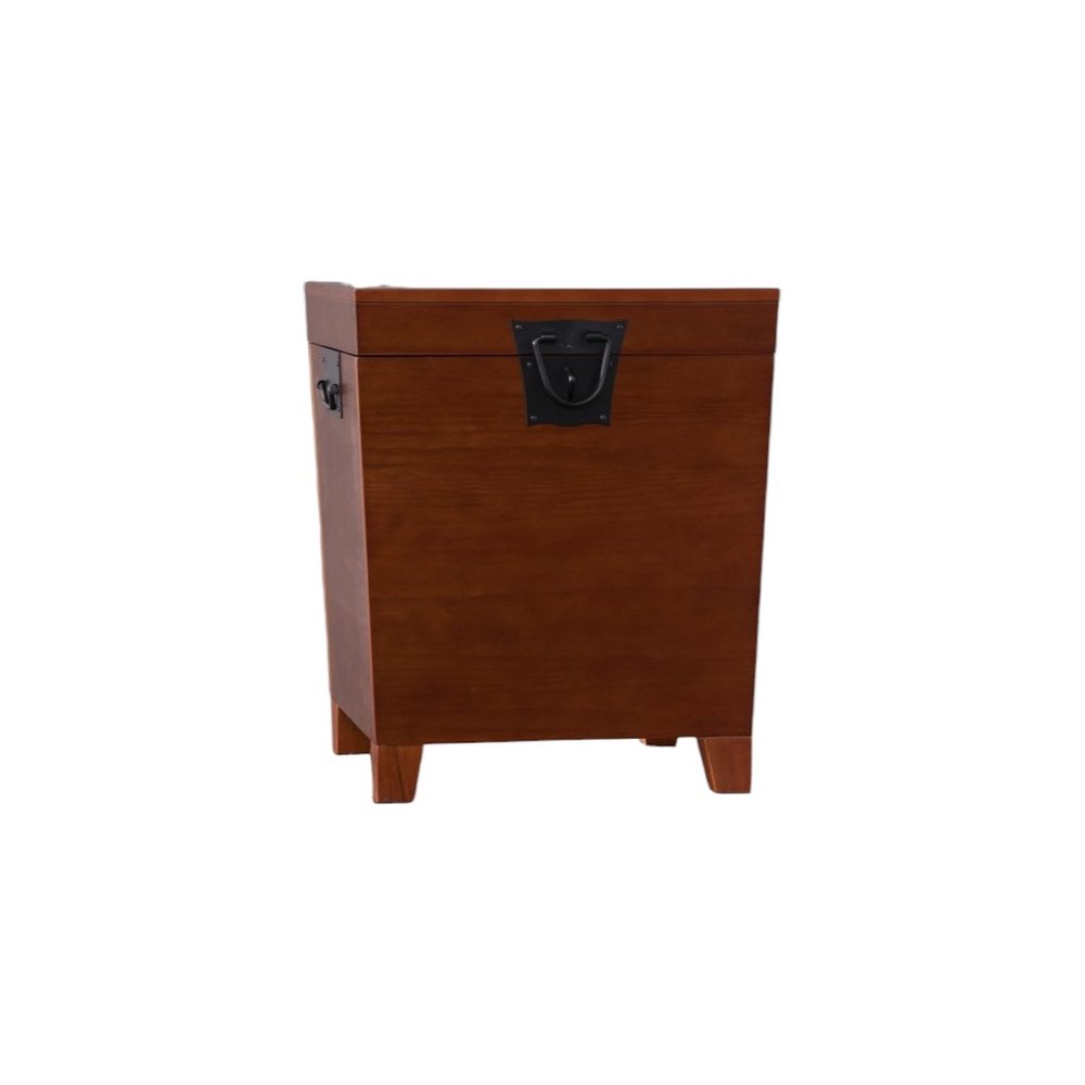 Brown Solid Wood Square End Table - 24-inch