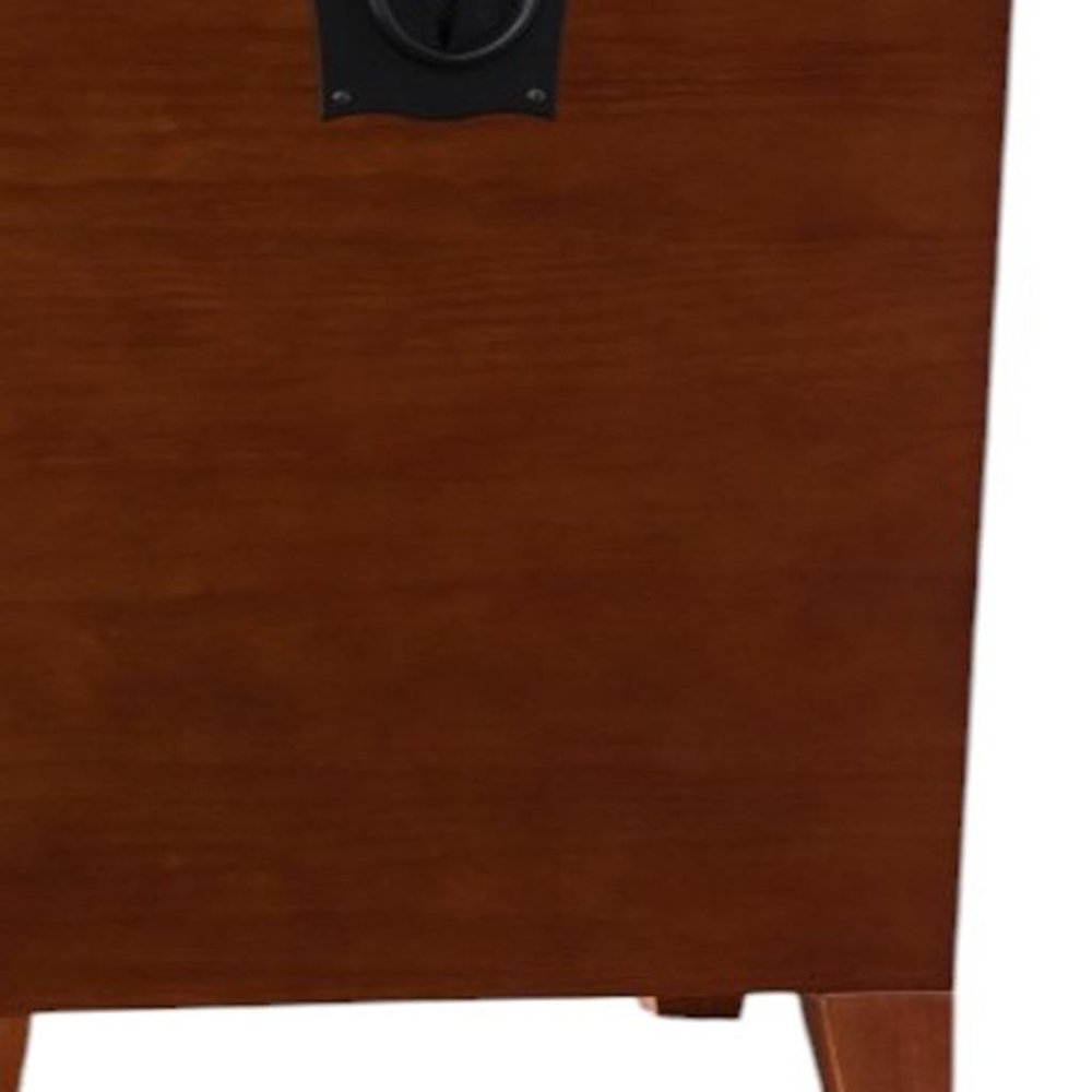 Brown Solid Wood Square End Table - 24-inch
