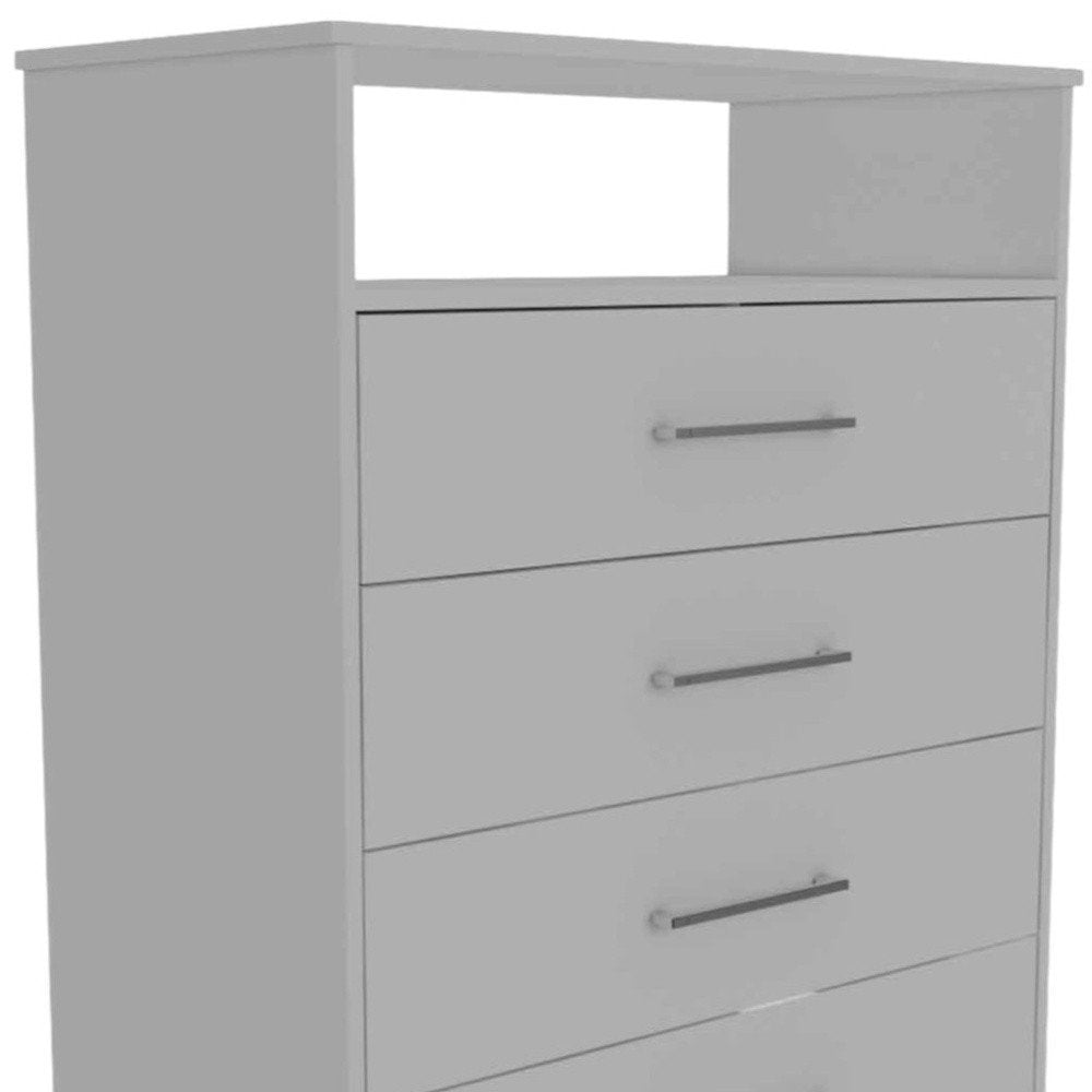 Black Wood Four Drawer Dresser - 31-inch