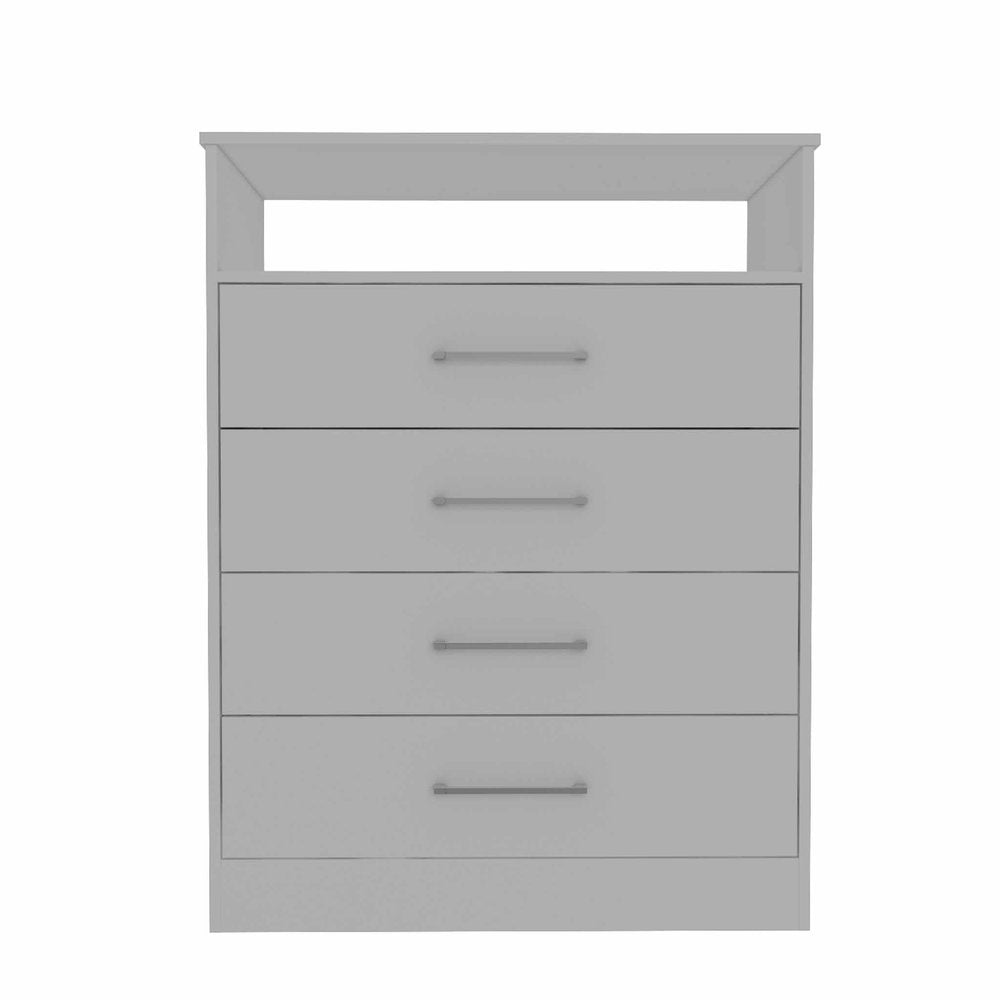 Black Wood Four Drawer Dresser - 31-inch