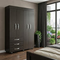 Wood Three Drawer Combo Dresser - 68-inch
