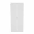 63 Classic White Pantry Cabinet with Two Full Size Doors