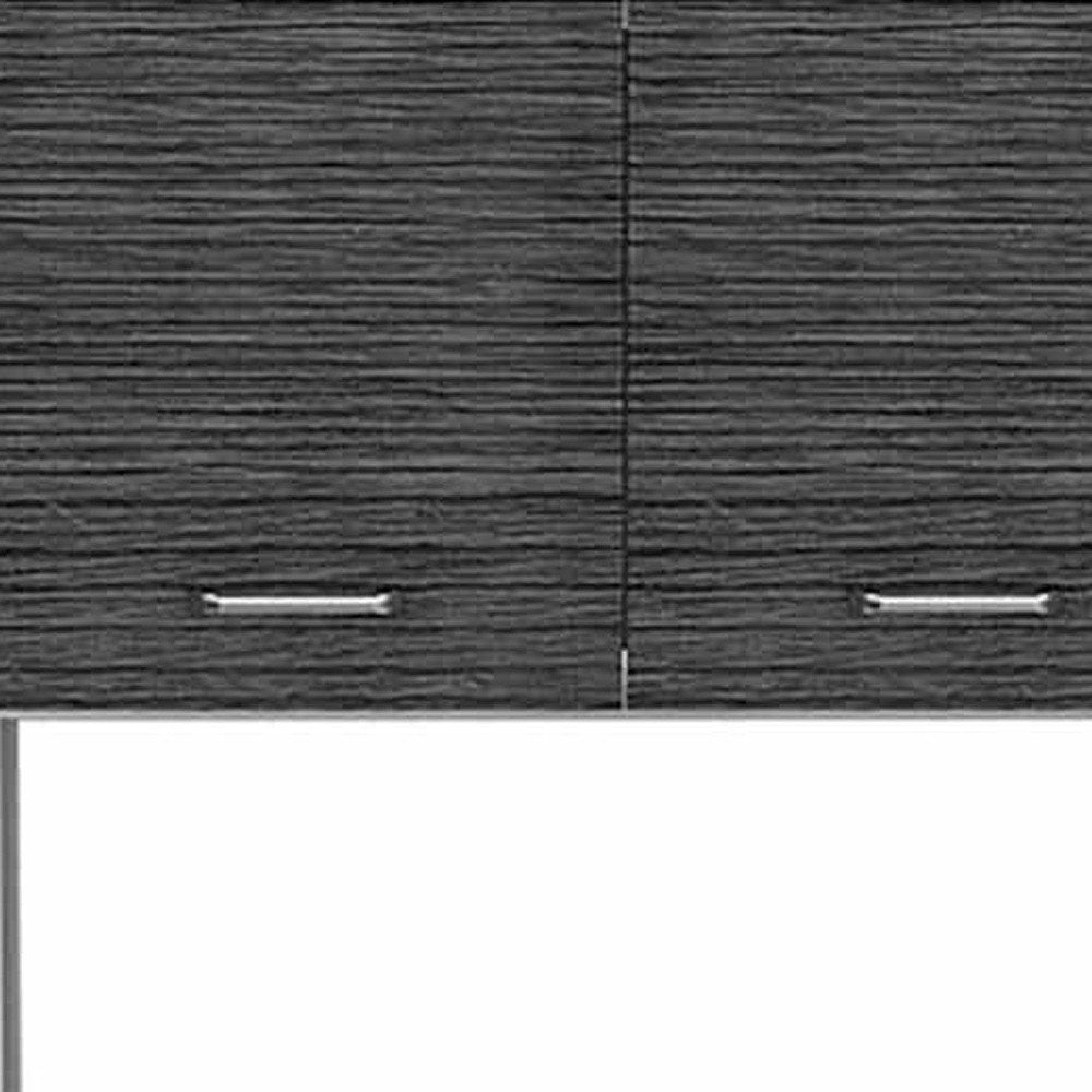 Gray Pantry Cabinet with Three Storage Shelves - 79-inch