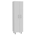 White Versatile Tall Pantry Cabinet with Five Shelves - 71-inch