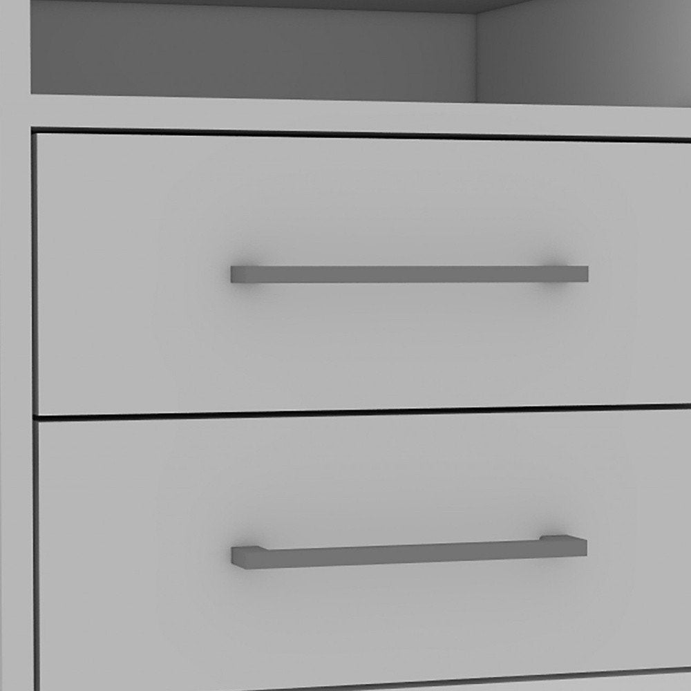 Wood Two Drawer Nightstand - 20-inch
