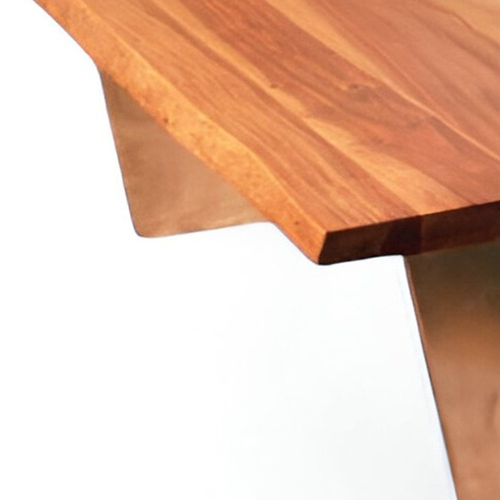 Natural Solid Wood Live Edge Coffee Table - 31-inch