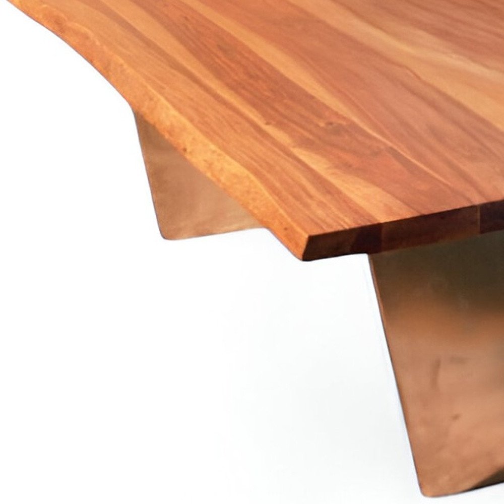 Natural Solid Wood Live Edge Coffee Table - 31-inch