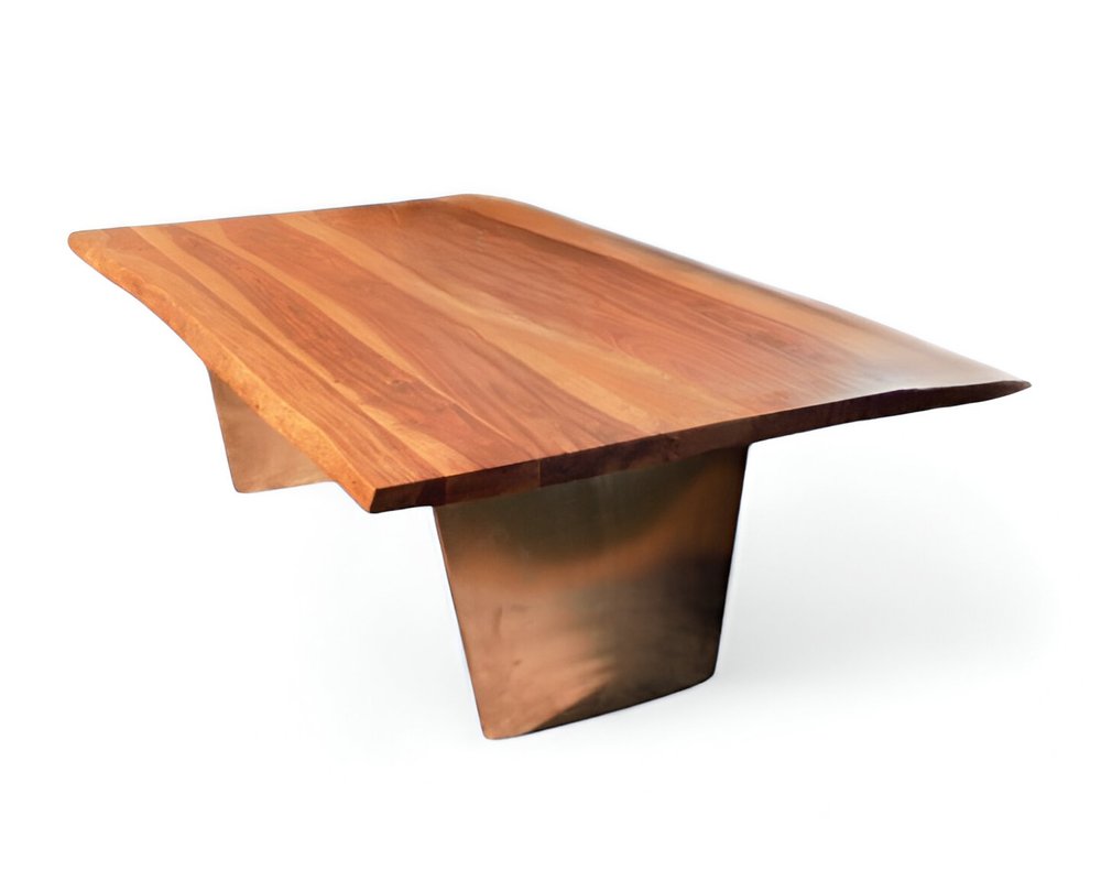 Natural Solid Wood Live Edge Coffee Table - 31-inch