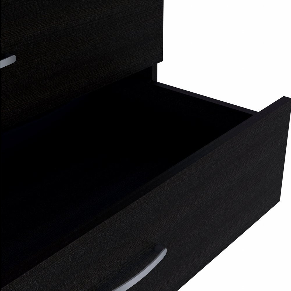 Black Three Drawer Dresser - 31-inch