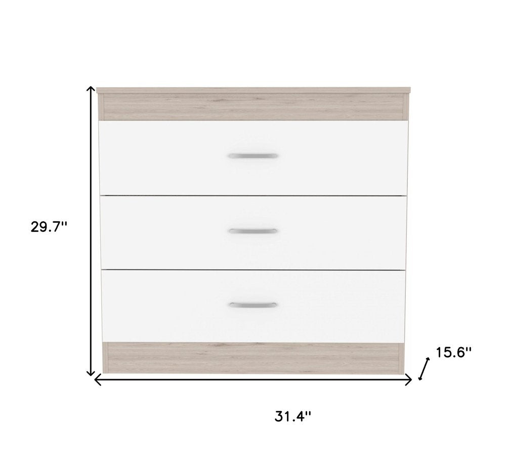 Black Three Drawer Dresser - 31-inch