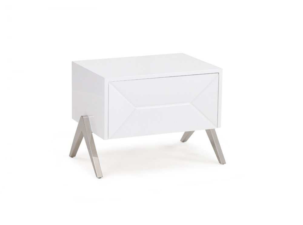 Wood One Drawer Nightstand - 19-inch