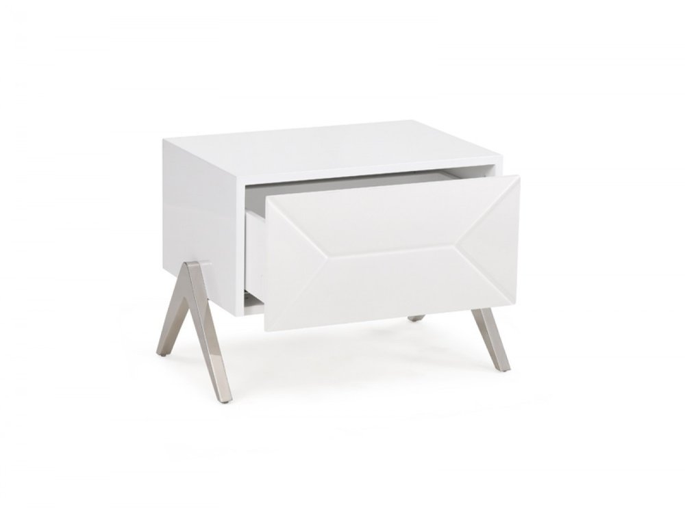 Wood One Drawer Nightstand - 19-inch
