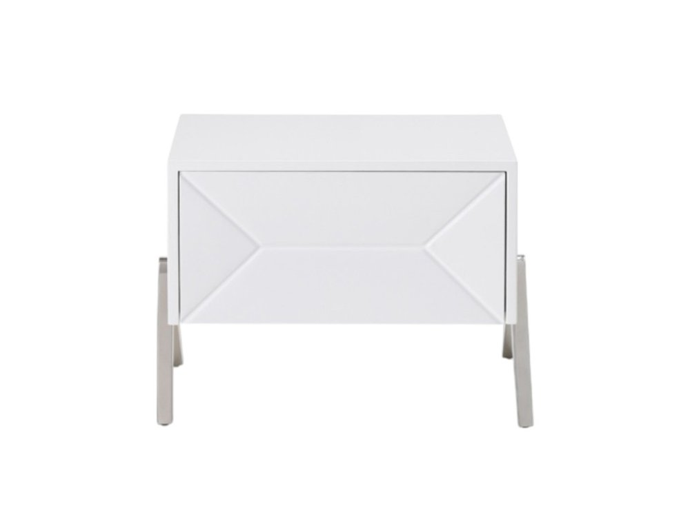 Wood One Drawer Nightstand - 19-inch