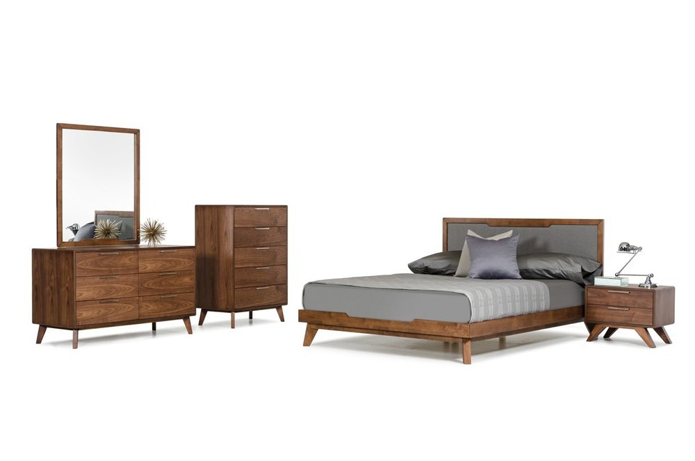 Brown Wood Six Drawer Double Dresser - 51-inch
