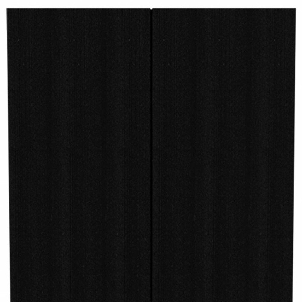 Black Wood Two Door Combo Dresser - 71-inch