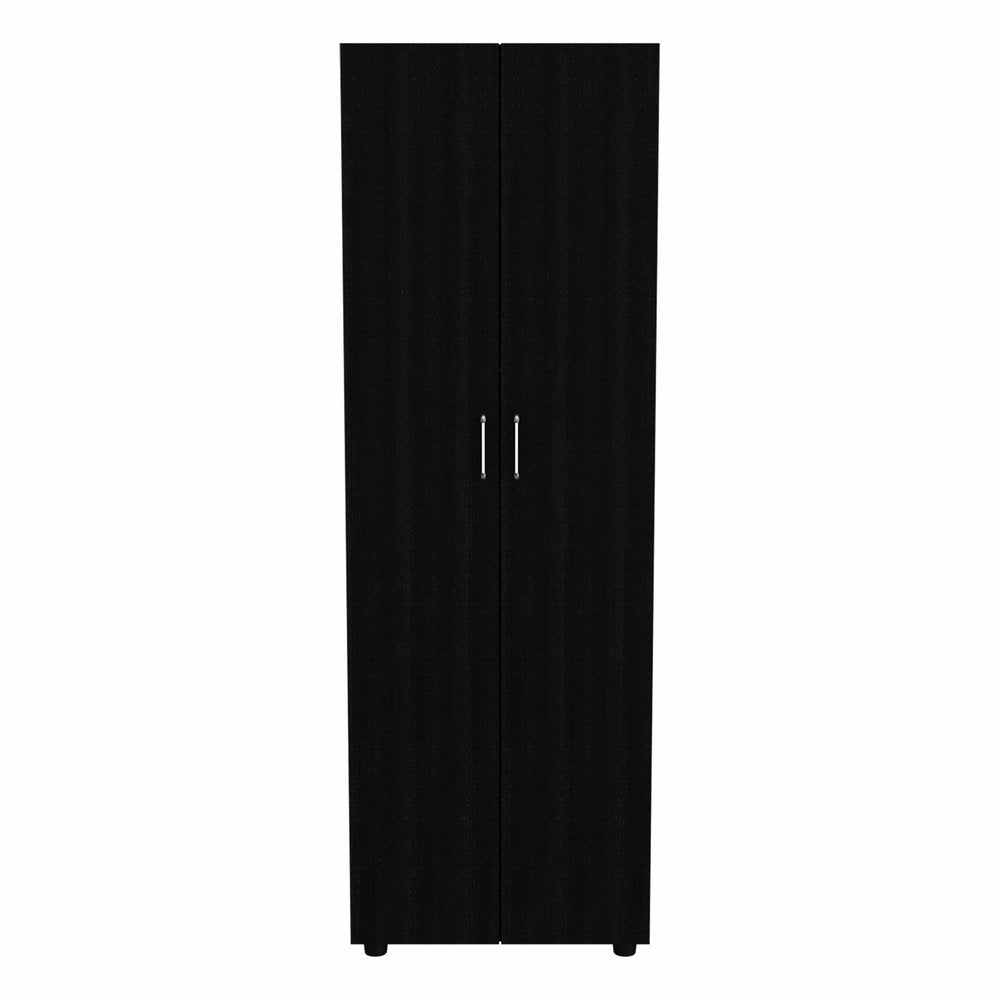 Black Wood Two Door Combo Dresser - 71-inch