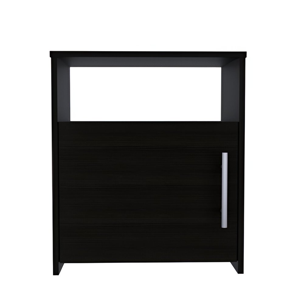Black Wood Nightstand - 23-inch