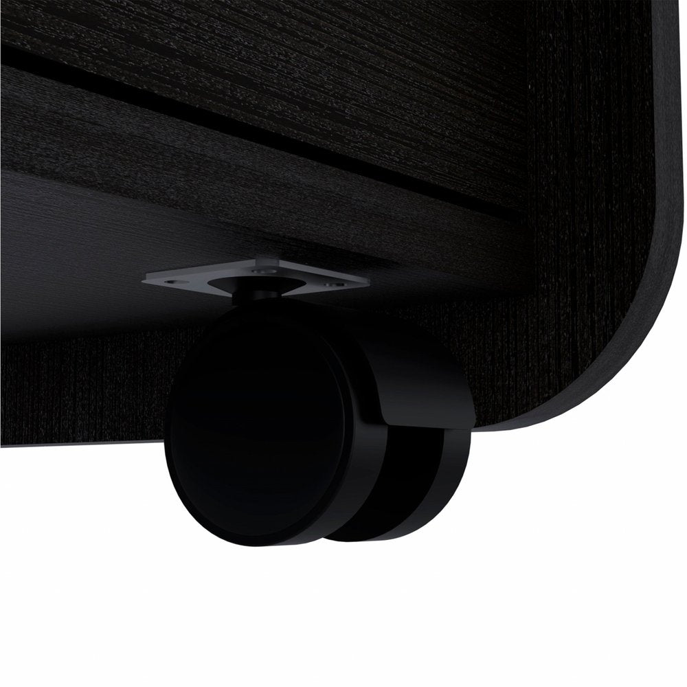 Wood Two Drawer Nightstand - 22-inch
