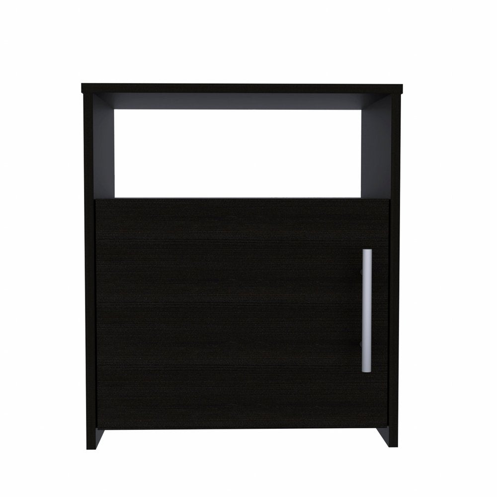 Black Wood Nightstand - 23-inch