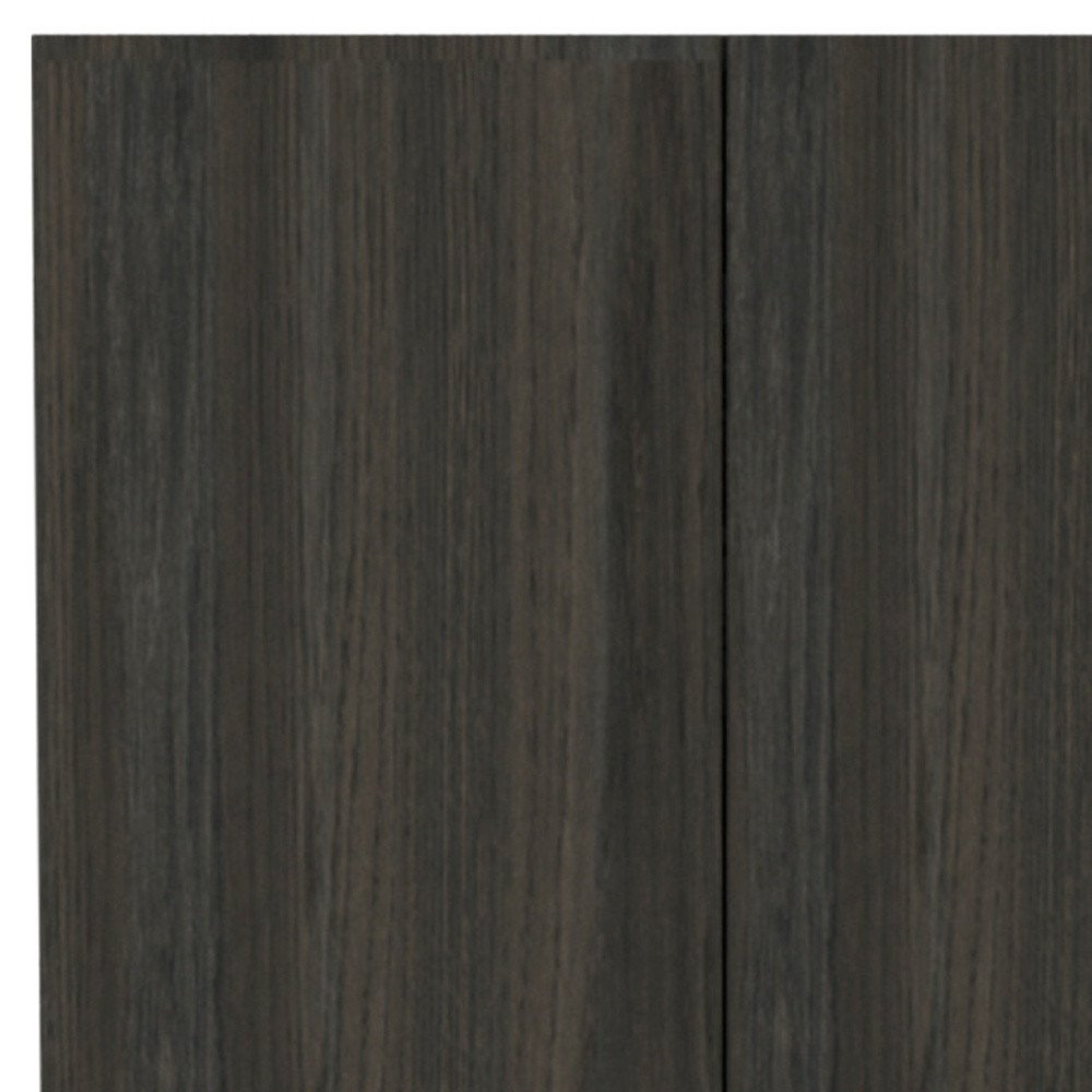 Dark Brown Wood Pantry or Storage Closet - 71-inch
