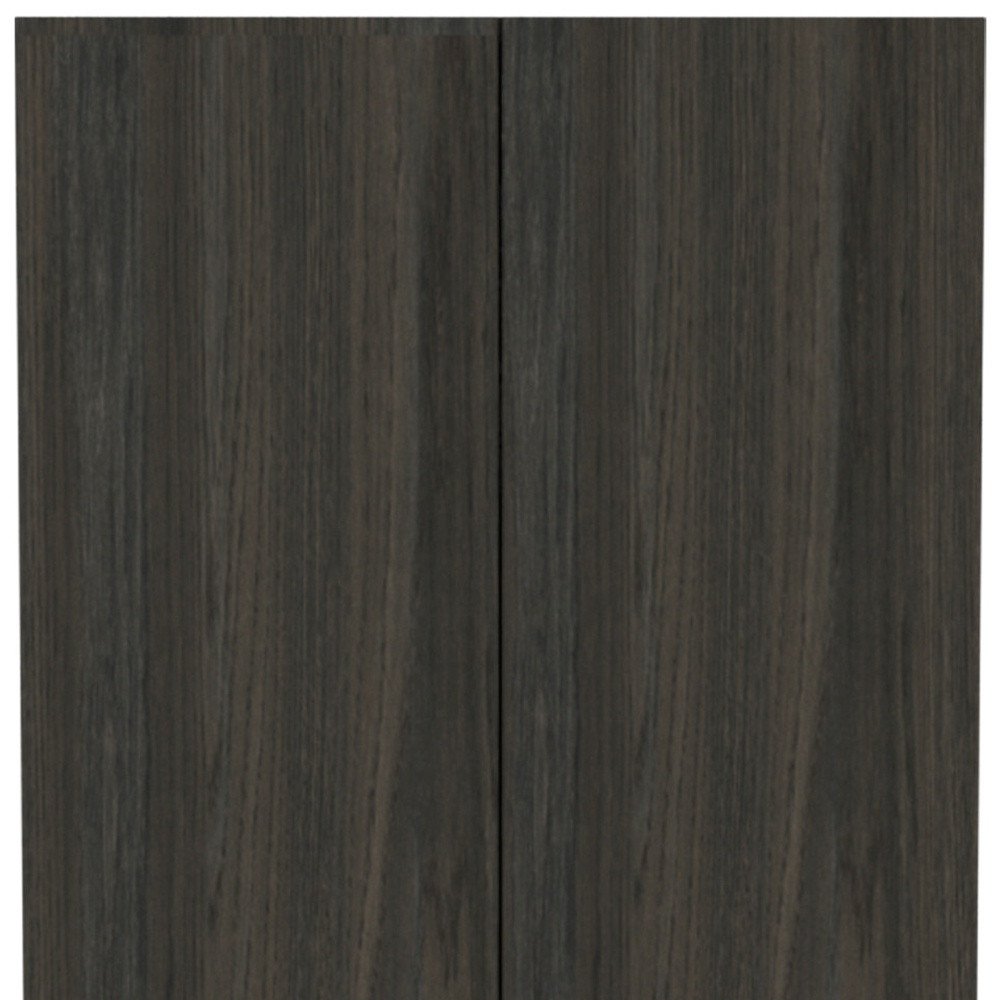 Dark Brown Wood Pantry or Storage Closet - 71-inch