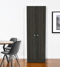 Dark Brown Wood Pantry or Storage Closet - 71-inch