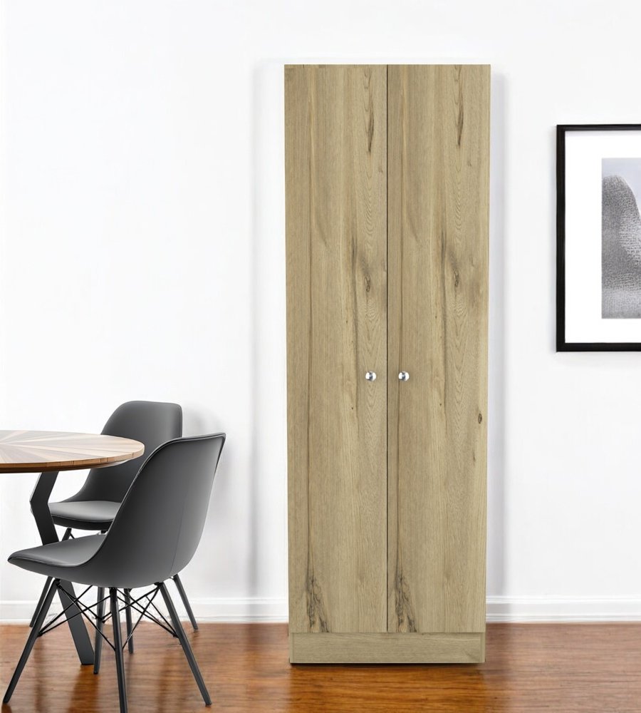 Oak Wood Pantry or Storage Closet - 71-inch