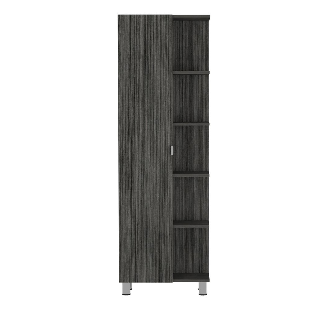 Gray Wood Accent Cabinet with Single Door - 20-inch