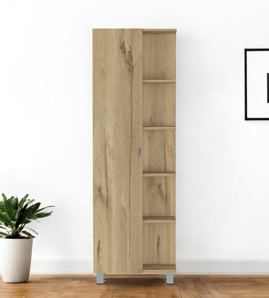 Oak Wood Pantry or Storage Closet - 62-inch